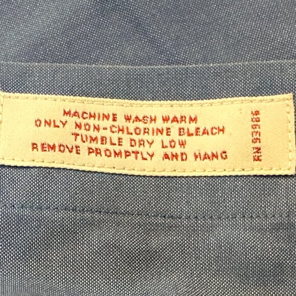 Brooks Brothers Blue Button Up Collar Dress Shirt Cotton Size 17-4/5 Work Office - Picture 6 of 6